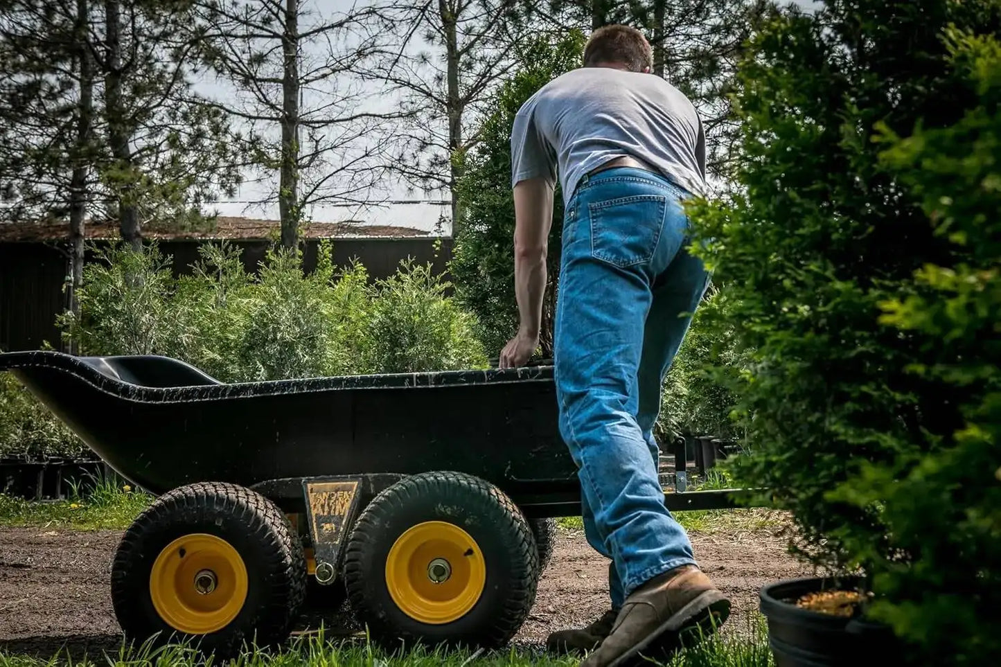 Heavy-Duty ATV UTV Utility Trailer 1500 lb Capacity for Ice Fishing