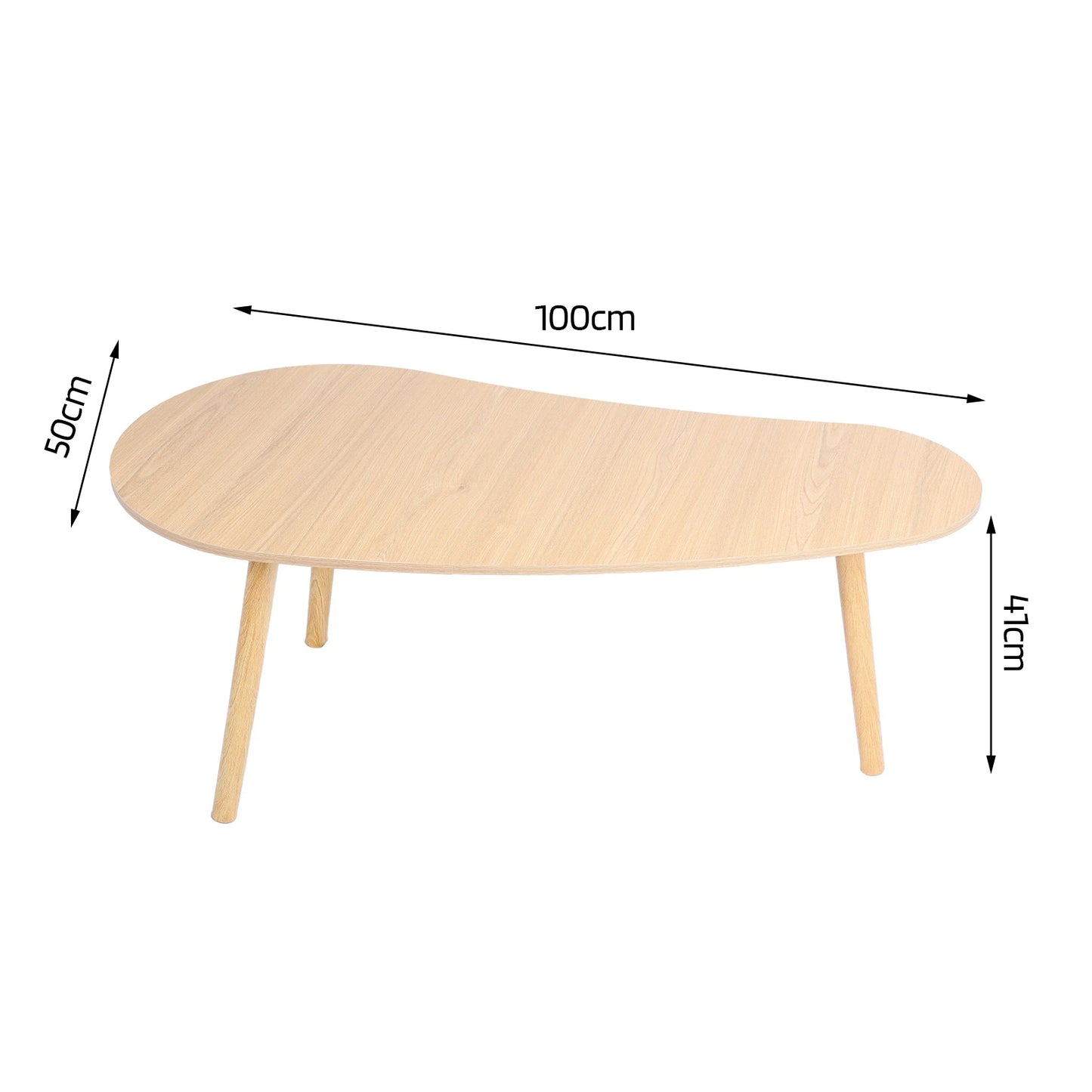 Ljustra Mango Shape Coffee Table Modern Minimalist Nordic Design