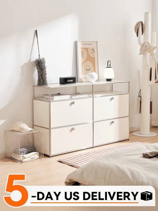 Ljustra Metal Corner TV Stand Storage Cabinet for Living Room Furniture