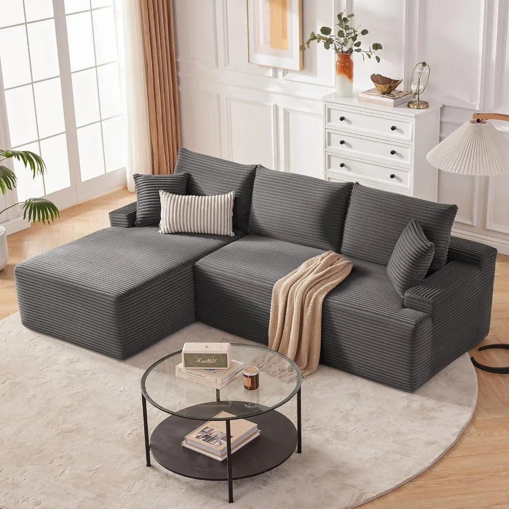 Ljustra Cloud Sectional Couch Modular Sofa Deep Seat Boneless Sofa