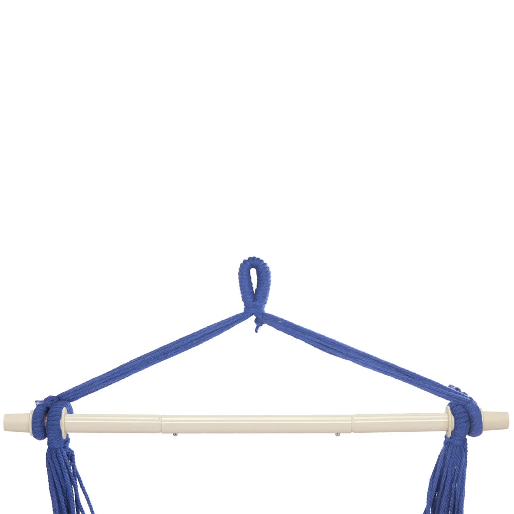 Distinctive Cotton Canvas Hanging Rope Chair with Pillows for Relaxation