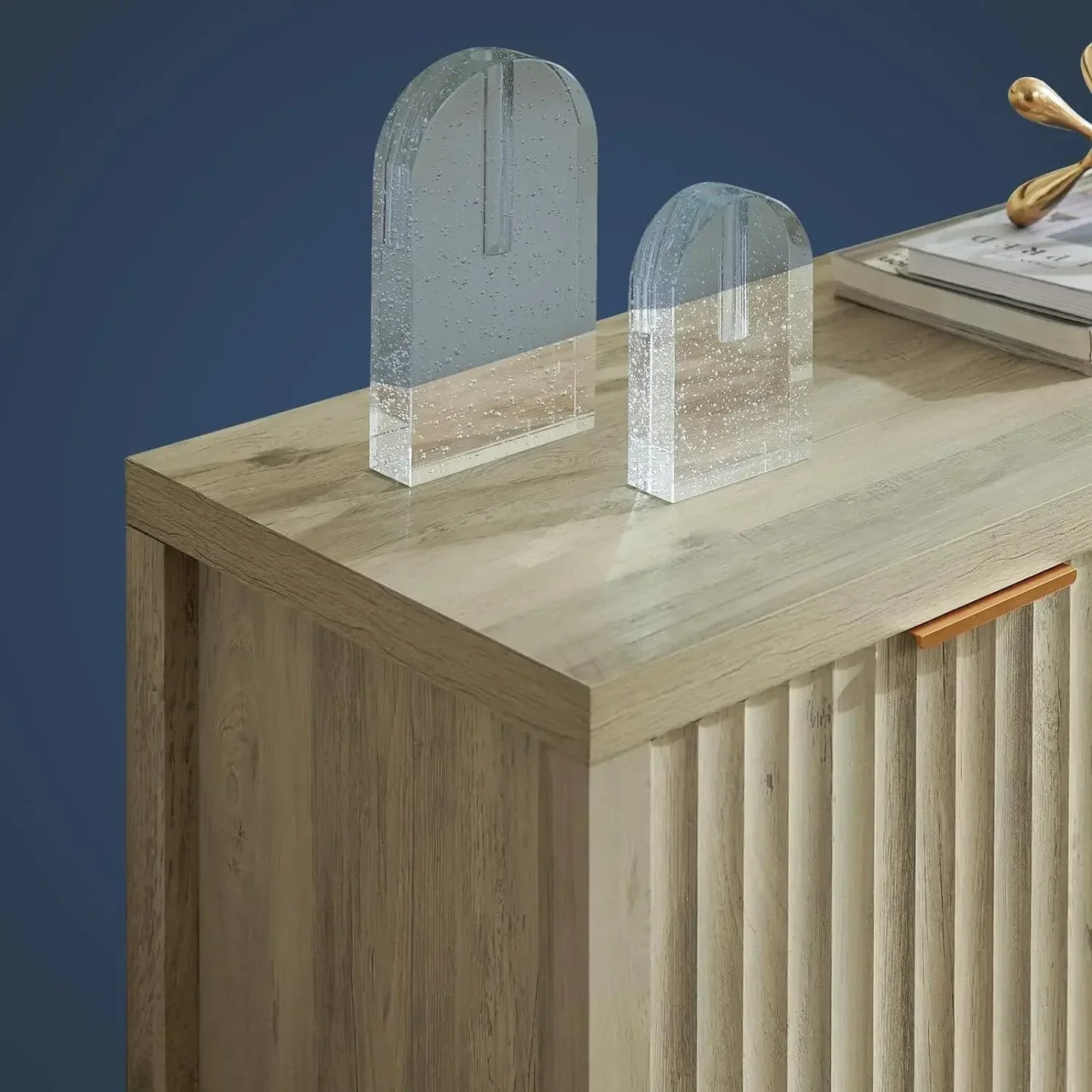 Storage Cabinet Buffet Adjustable Shelves Multifunctional Accent Console