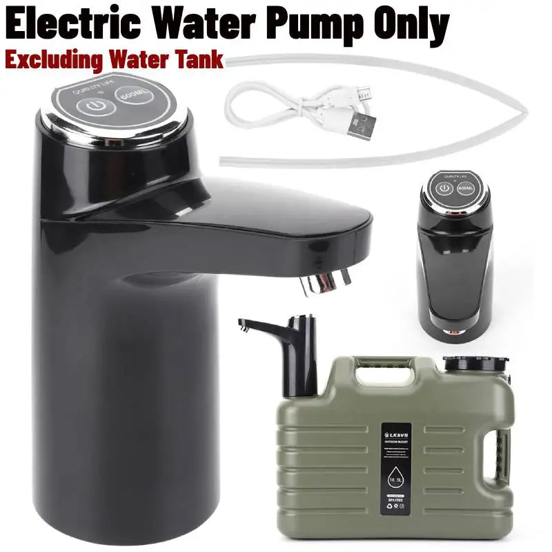 Portable Electric Water Pump One Key Switch Wireless Camping Water Dispenser