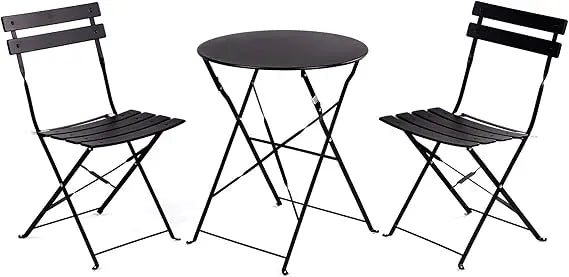 Grand Patio Premium Folding Bistro Set 3 Piece Outdoor Furniture