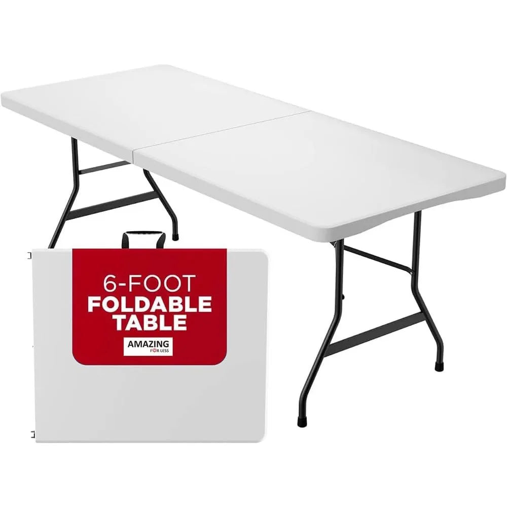 6ft Folding Table Portable Plastic Indoor Outdoor Picnic Camping Table