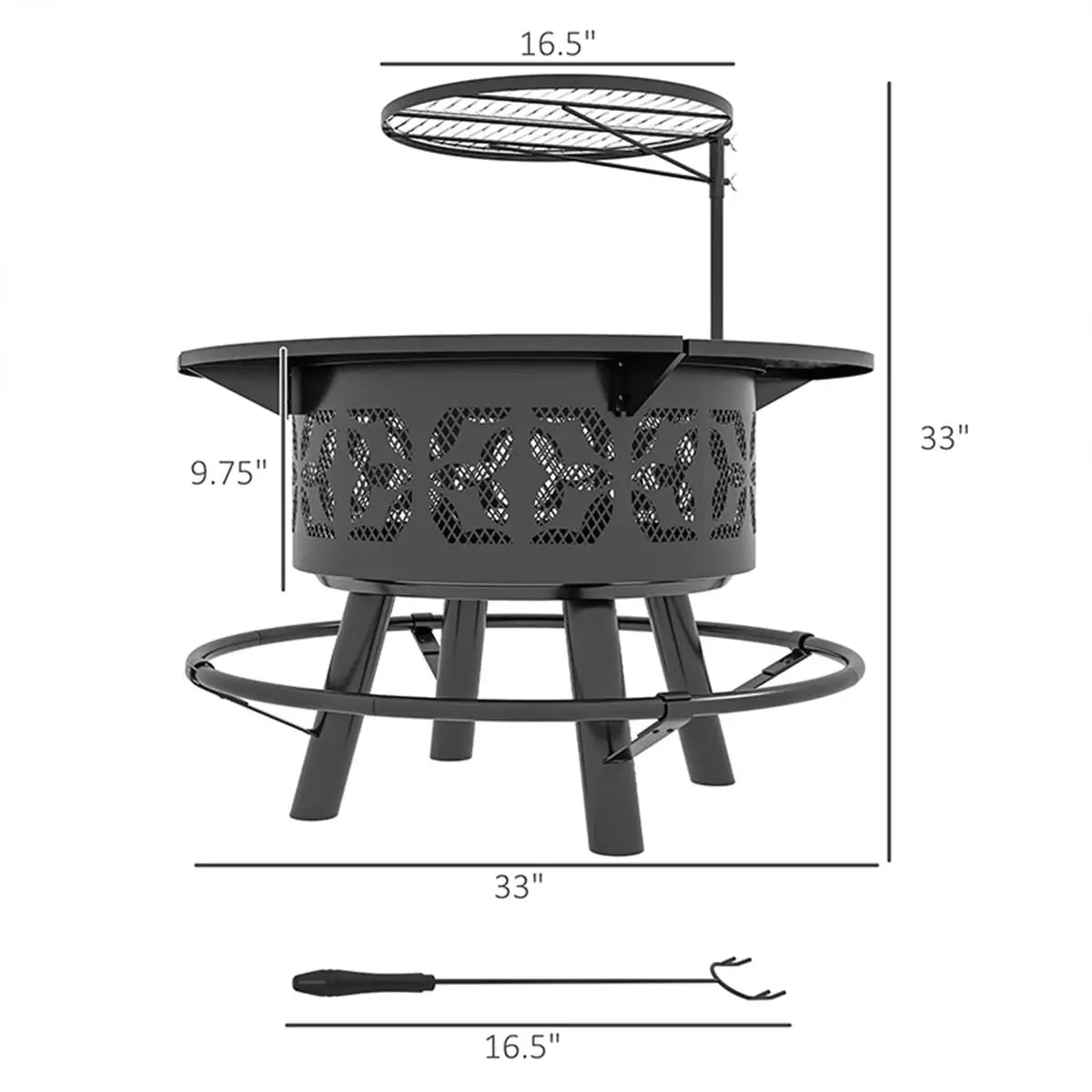 Portable Outdoor Fire Pit for Camping and Backyard Gatherings