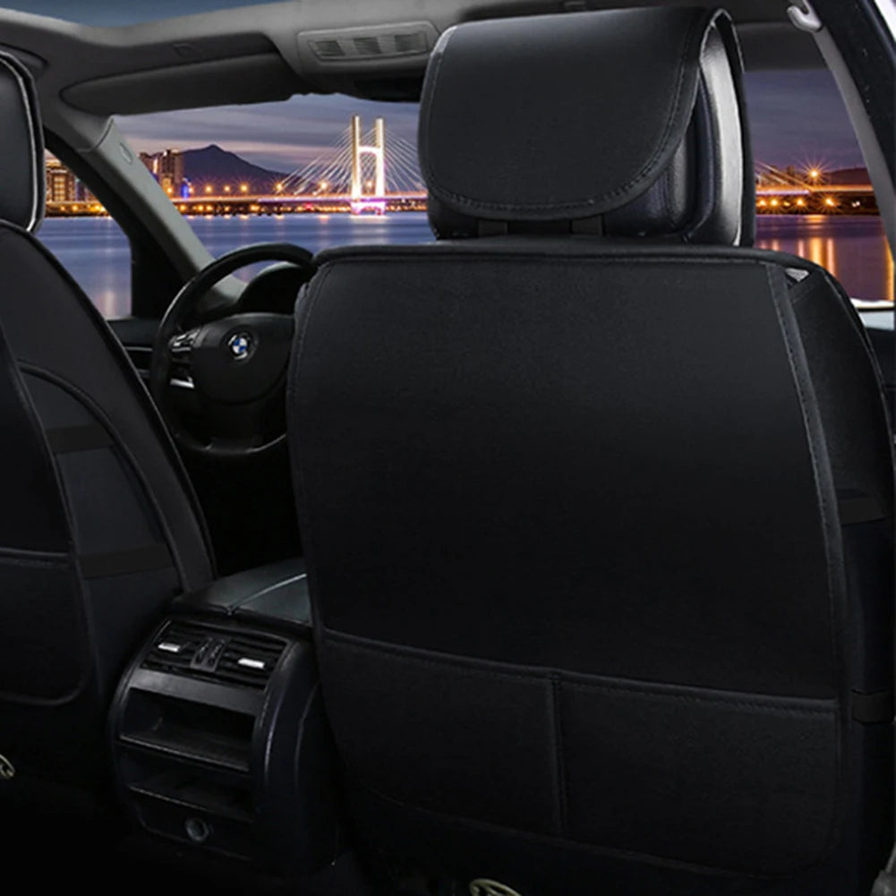 Full Set Universal Car Seat Covers Soft Breathable Leather Protector
