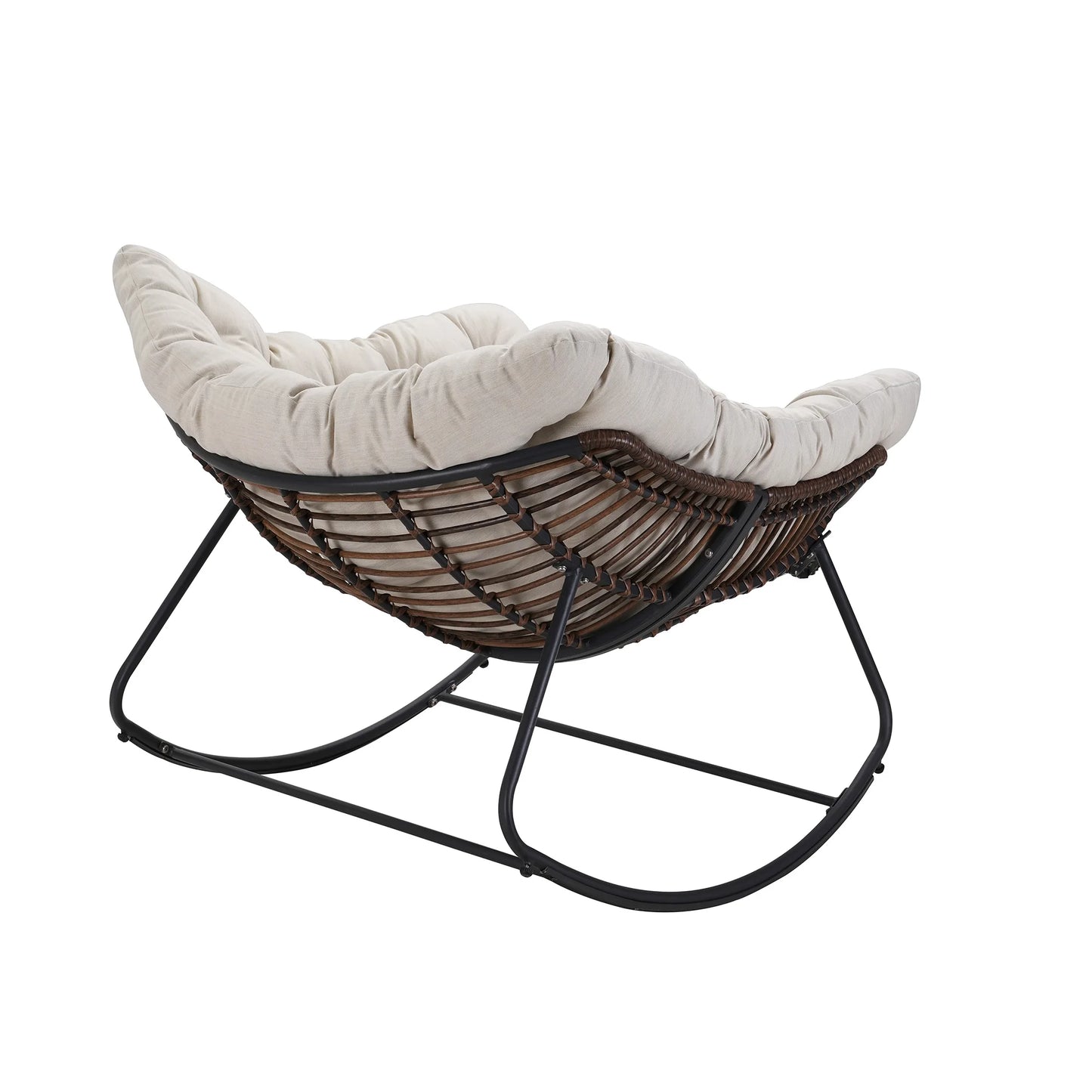 Outdoor Rocking Chair Patio Wicker Egg Chair Indoor Papasan Chair