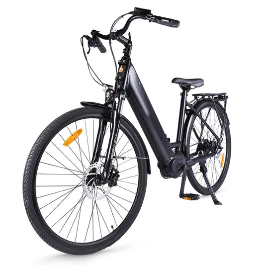 Ljustra Electric Bike 250W City Ebike BAFANG Mid Motor Adult Bicycle