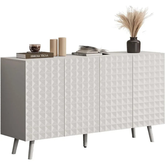 Ljustra 54.45 Inch Buffet Cabinet Large Sideboard Storage Kitchen Organizer