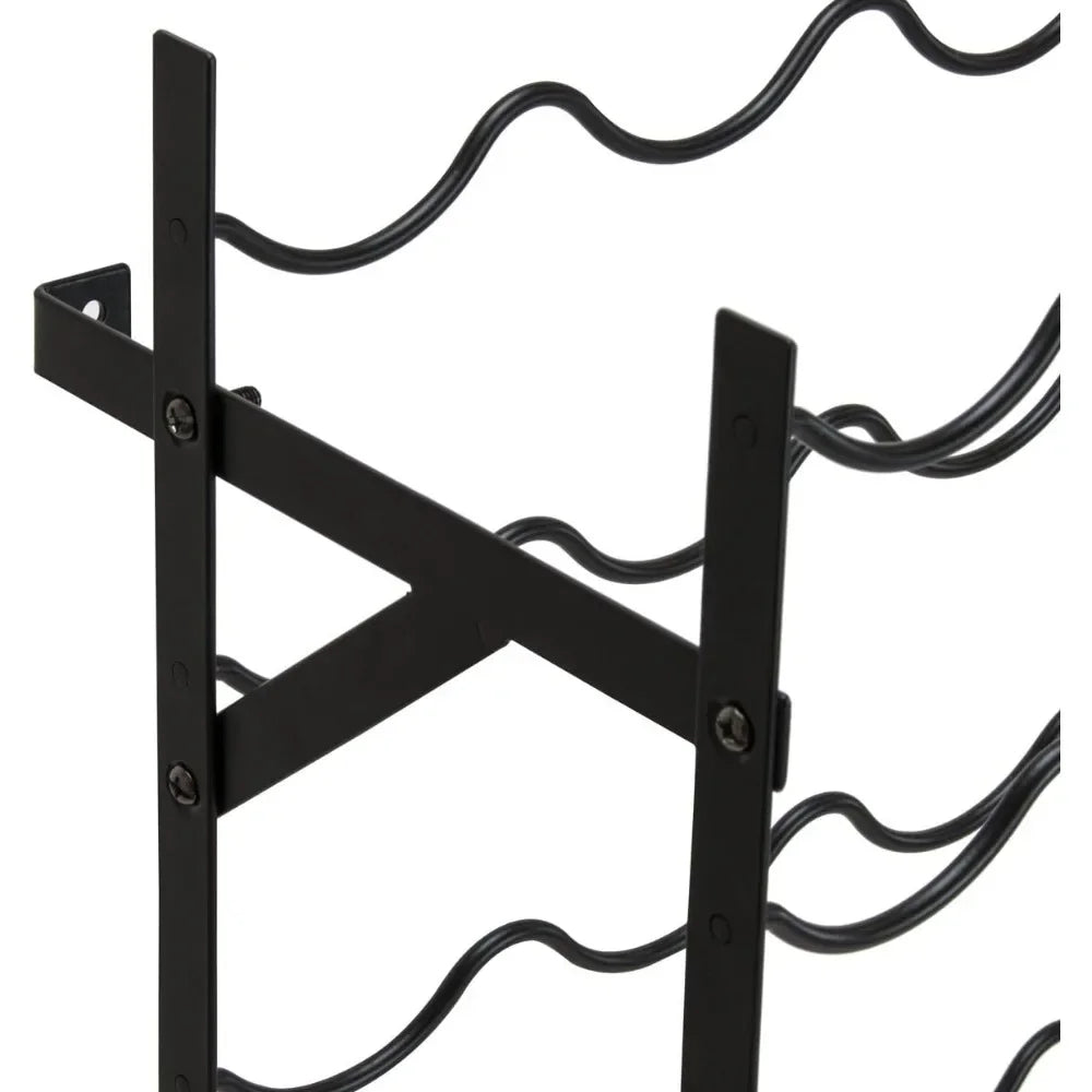 Freestanding Wine Rack Modern Bottle Holder Storage for Home Bar