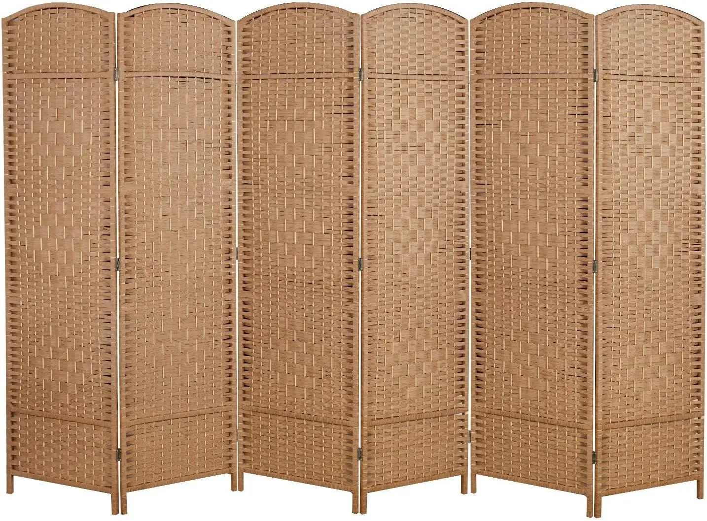 8 Panel Folding Room Divider Privacy Screen Extra Wide Partition