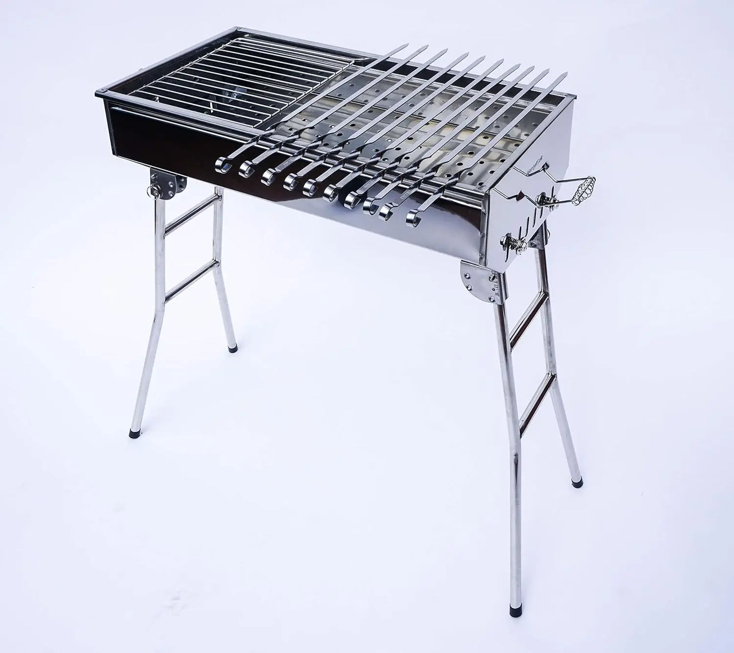 Stainless Steel Charcoal Grill Mangal Shish Kabab BBQ Barbecue Grill