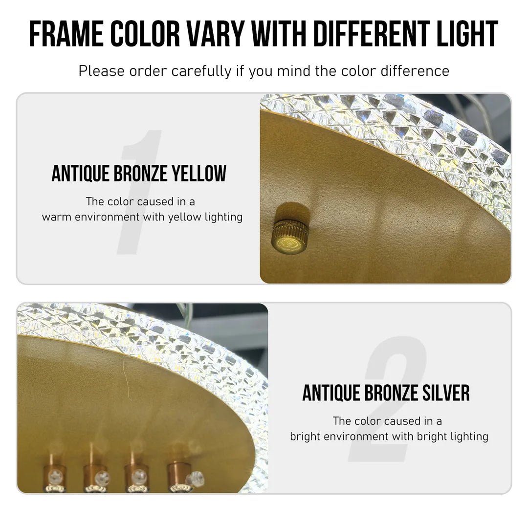 Ljustra Modern LED Ceiling Chandelier Water-Drop Pendant Lamp Fixture