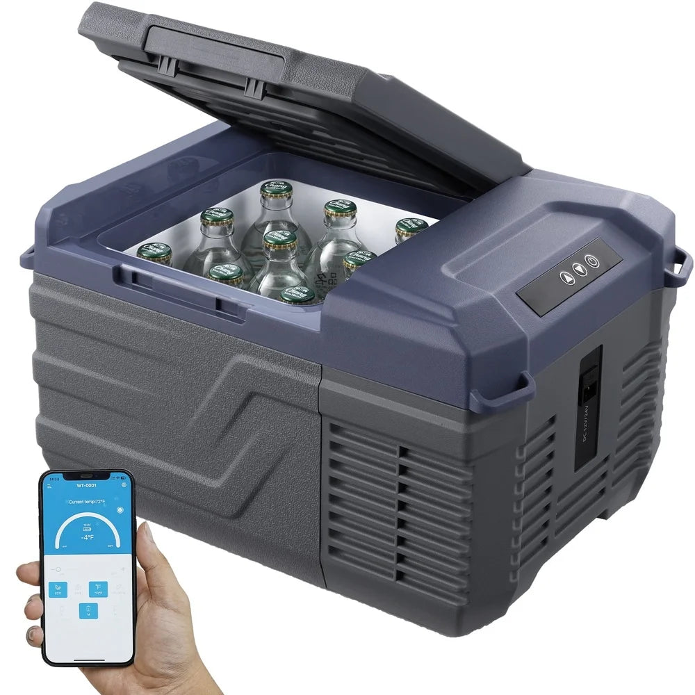 Ljustra Portable Car Cooler 12V Fridge 9L Rapid Cooling Adjustable Temp