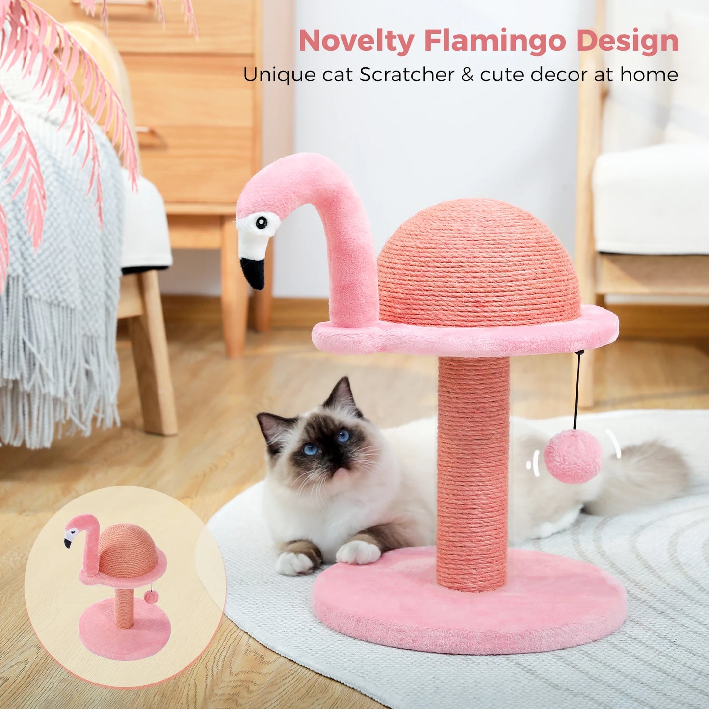 Small Cat Tree Tower Sisal Scratching Post Indoor Cat Toys Supplies