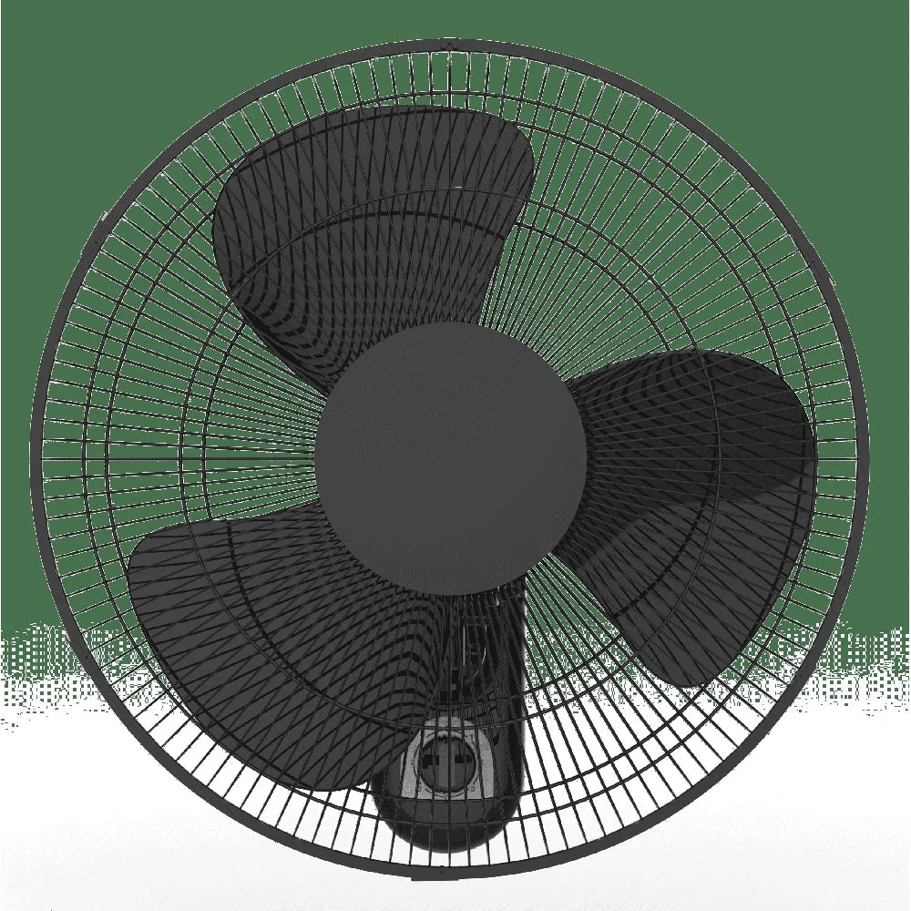 16 Inch Oscillating Wall Mount Fan 3 Speed Adjustable Airflow Whisper Quiet Easy Install Rotating Head Durable Household Cooling