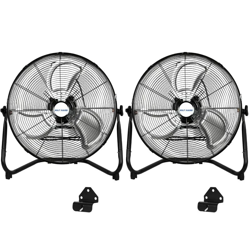 High Velocity 20" Floor Fan 4600 CFM 3-Speed Heavy Duty Metal Fan