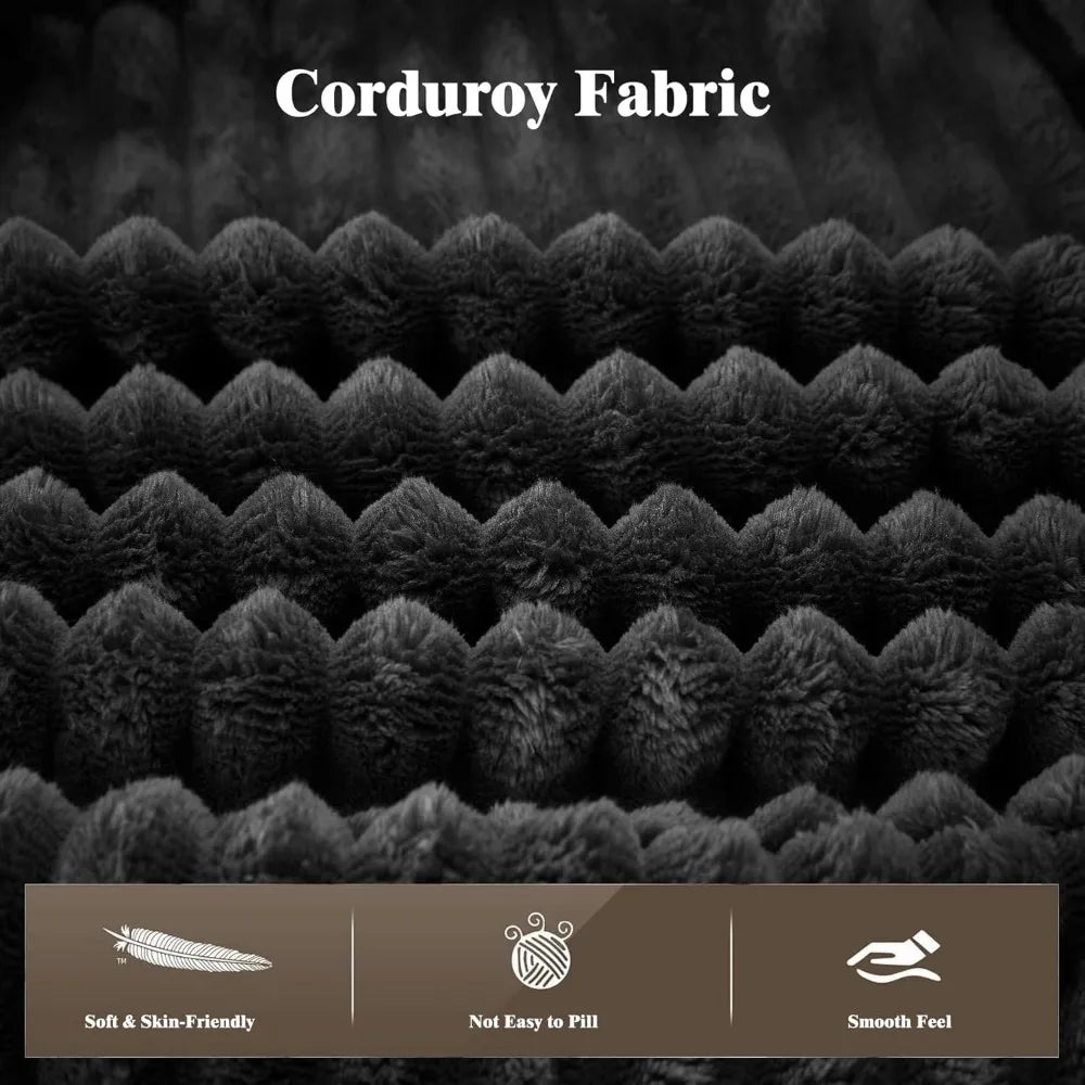 Oversized Chaise Lounge Chair Comfy Corduroy Cloud Couch with Pillows