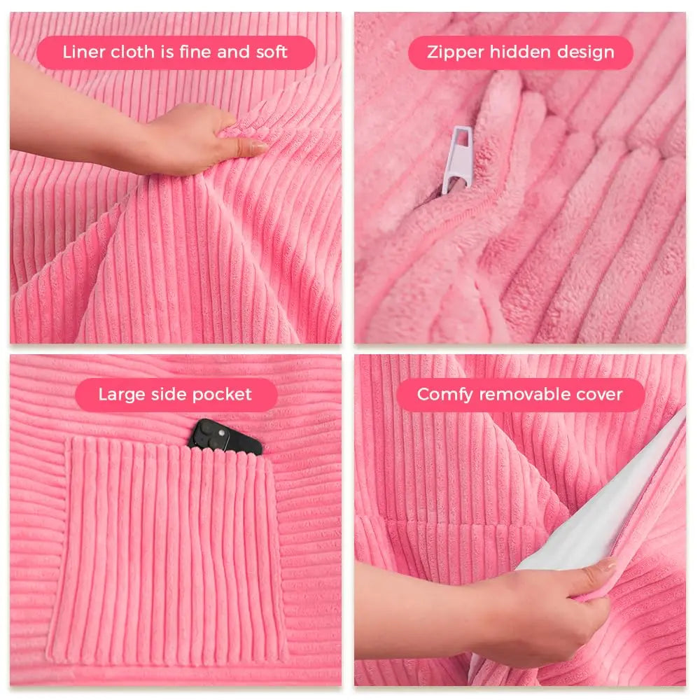 Giant Bean Bag Chair Bed Convertible Sofa Comfortable Lounge