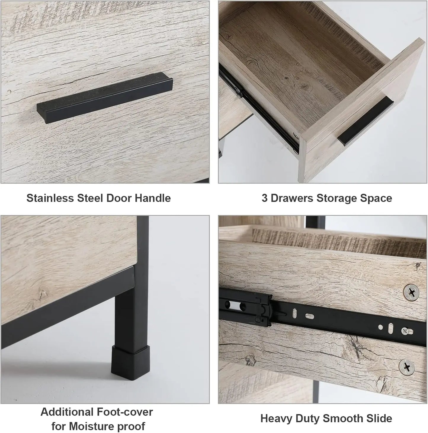 36" Bathroom Vanity Sink Combo Modern Stand Cabinet with Storage Shelf