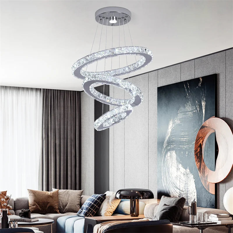 Ljustra Crystal Chandeliers Nordic Pendant Lamp Decorative Ceiling Light