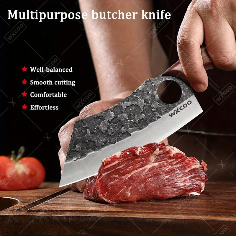 Professional Stainless Steel Kitchen Knife Set Butcher Cleaver Paring Knife