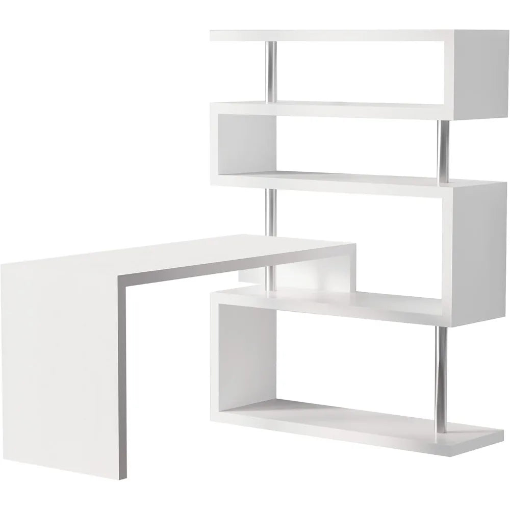L Shaped Desk Home Office Computer Desk Space Saving Modern Design