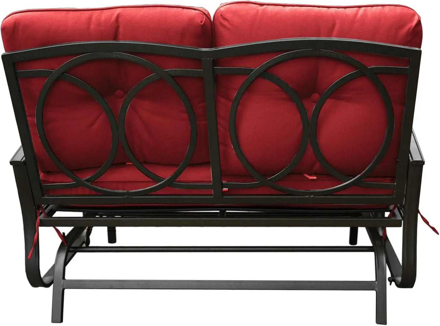 Cozy Patio Glider Bench Outdoor Rocking Loveseat Cushioned Seats