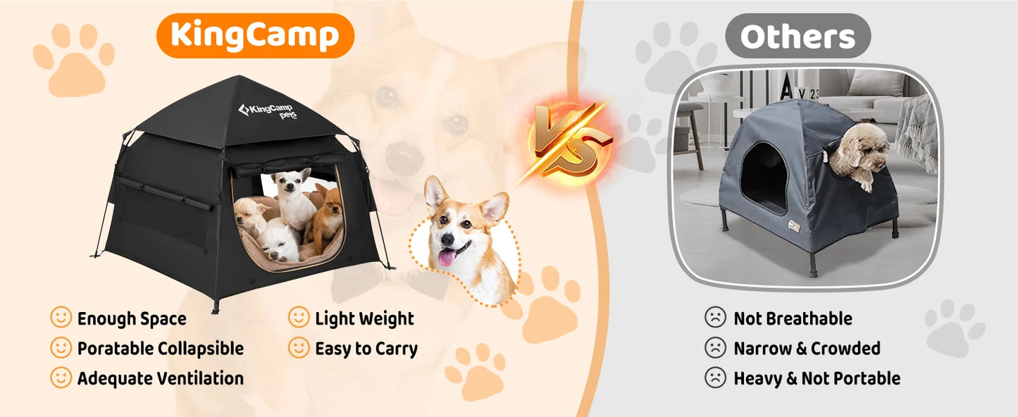 Ljustra Foldable Dog Tent Portable Playpen for Small Medium Puppies