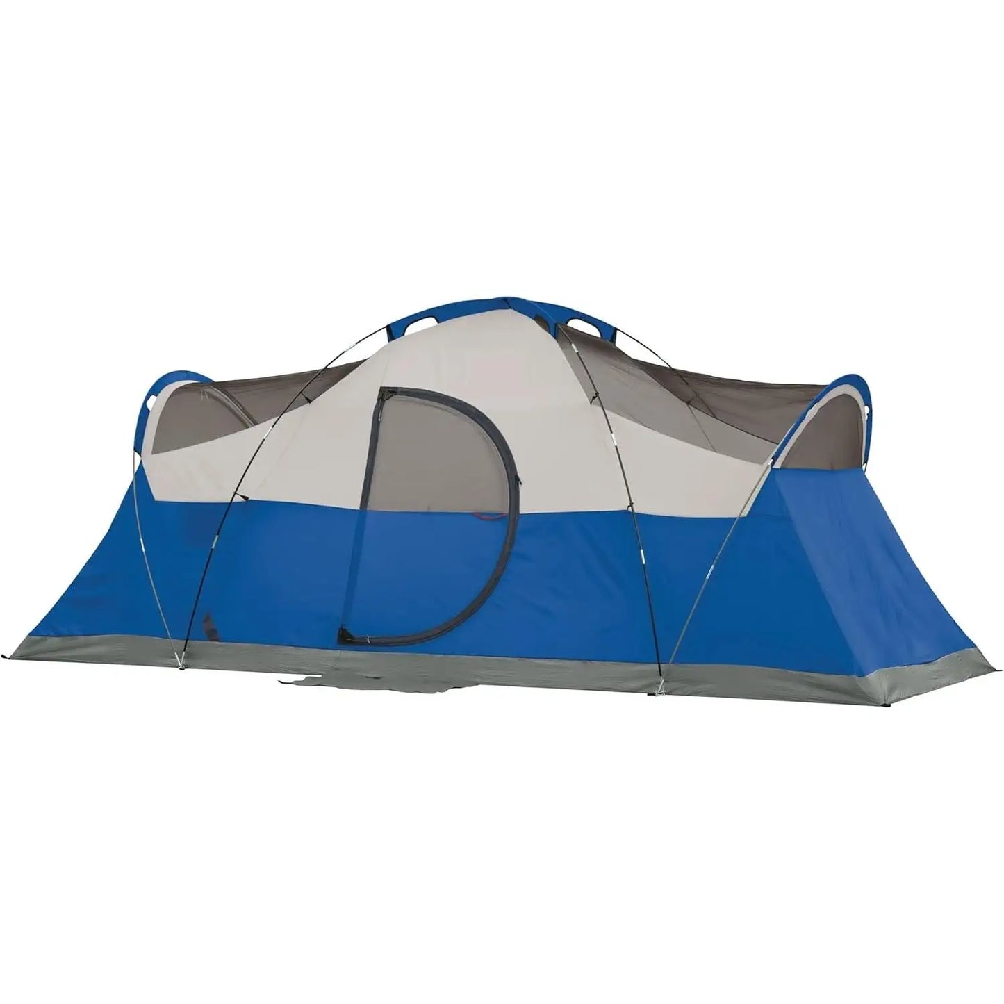 8-Person Family Camping Tent Weatherproof Easy Setup Airbeds
