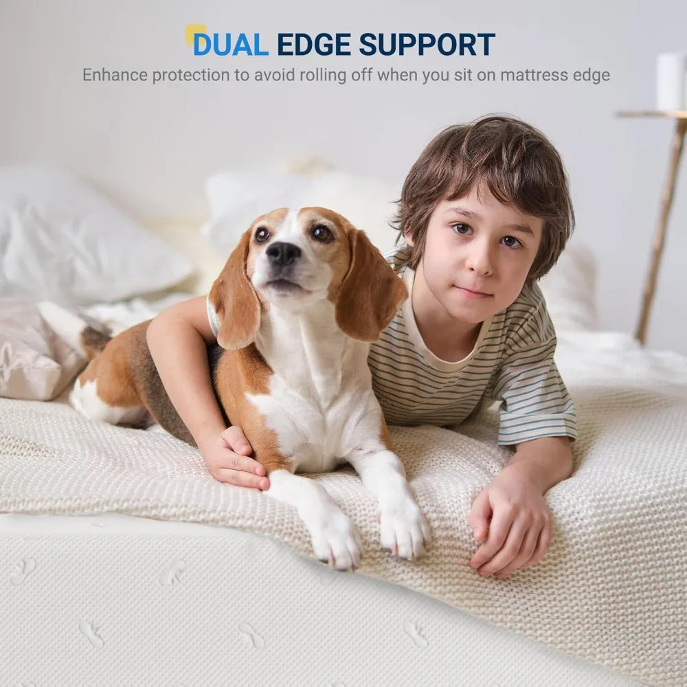 Ljustra Twin Size Mattress 8 Inch Memory Foam Pressure Relief Comfort