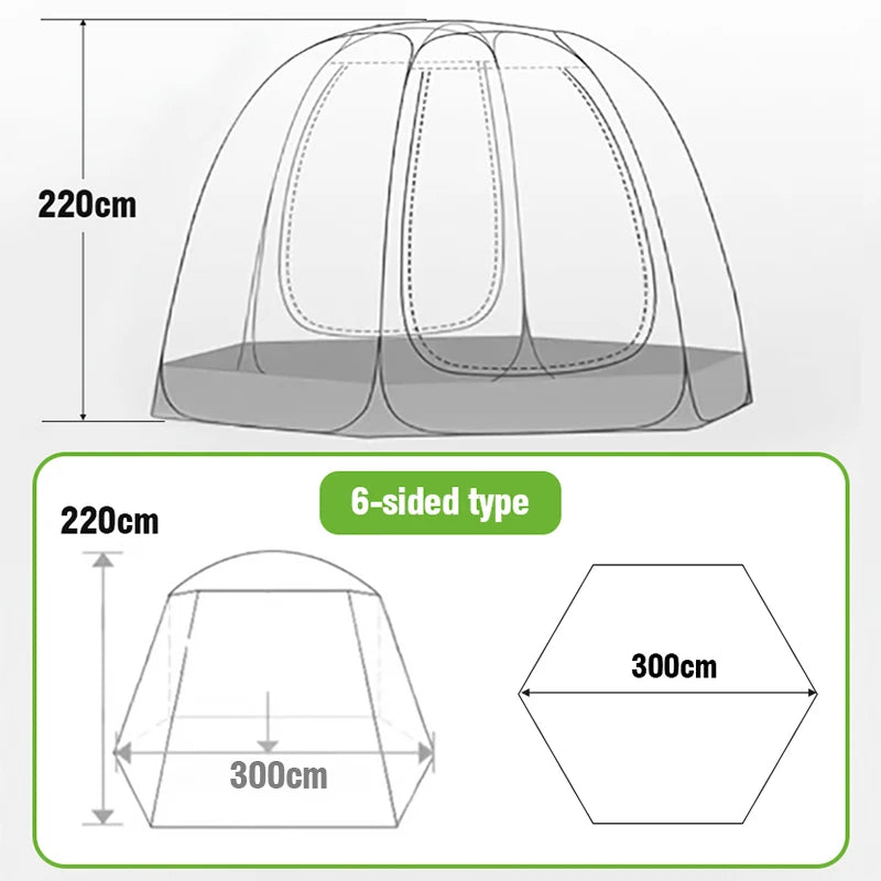 Outdoor Dome Starry Sky Tent 4-8 Person Quick Setup Camping Tent