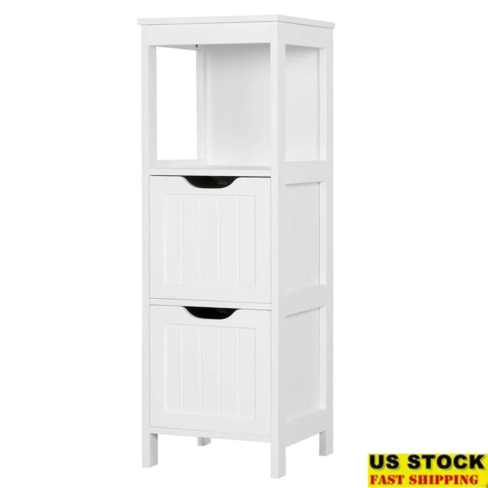 Adjustable Modern 3 Tier Bathroom Storage Cabinet Freestanding Organizer