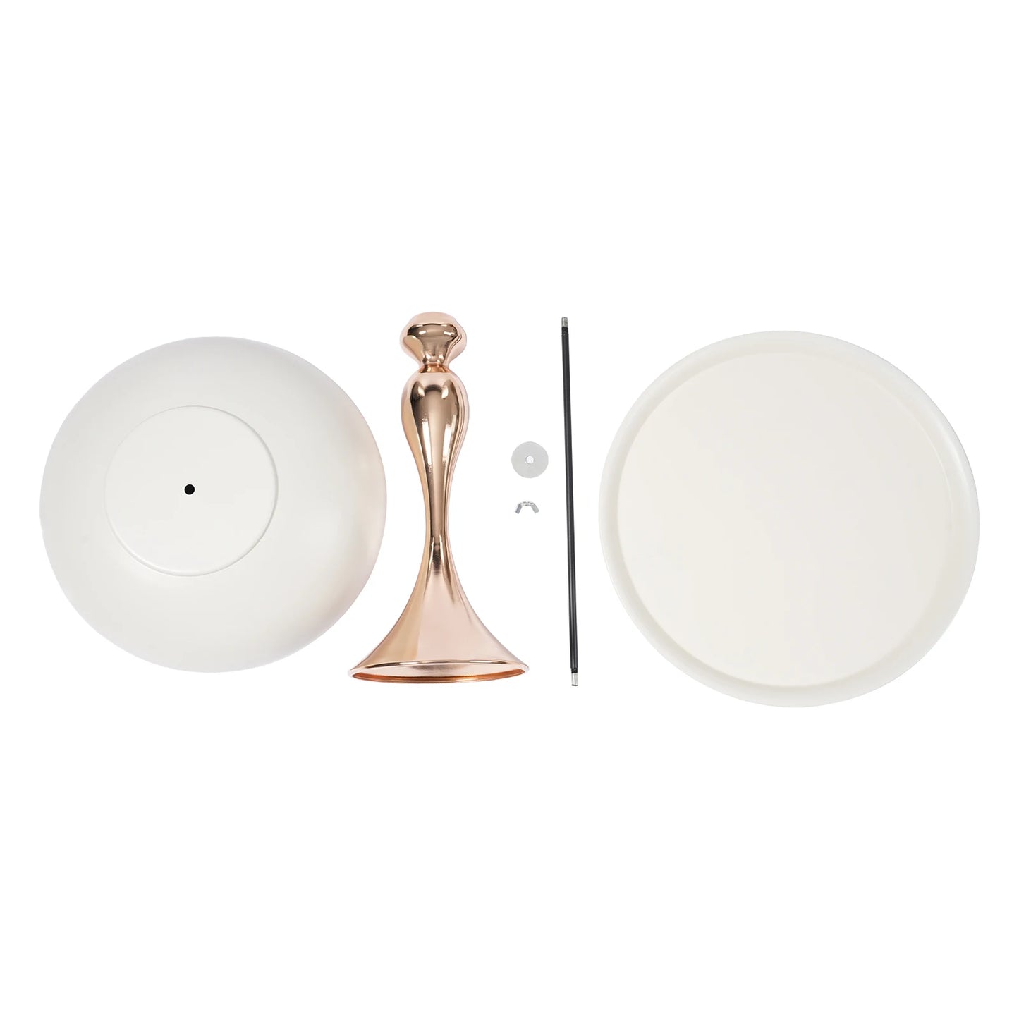 Modern Round Side Table White Metal End Table Small Coffee Table Living Room