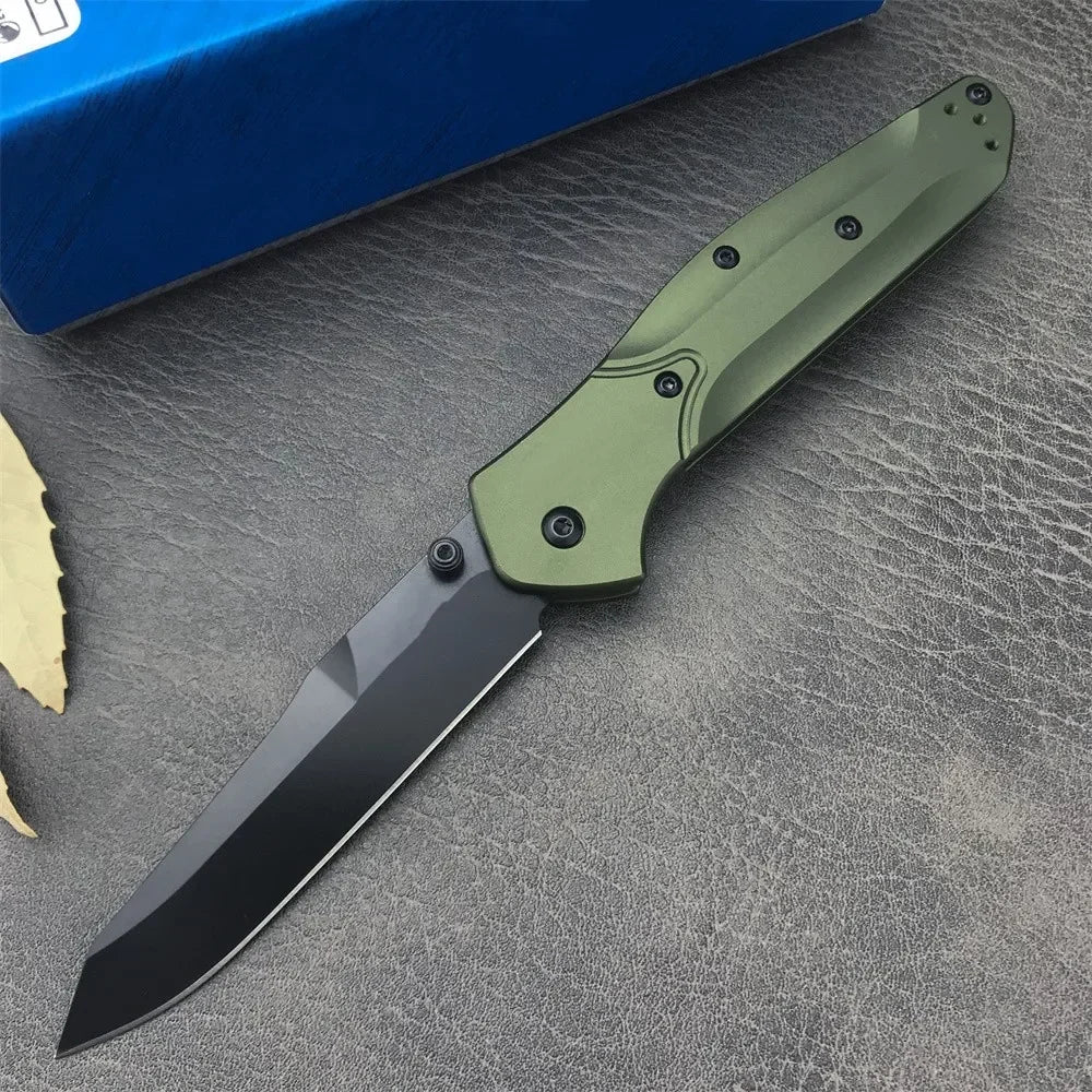 Ljustra Green Handle 940 Folding Knife D2 Blade EDC Survival Tool