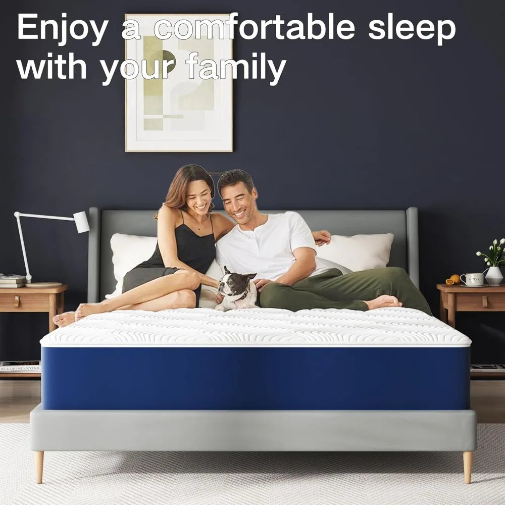 Ljustra 10 Inch Firm Queen Mattress Cooling Memory Foam Pressure Relief