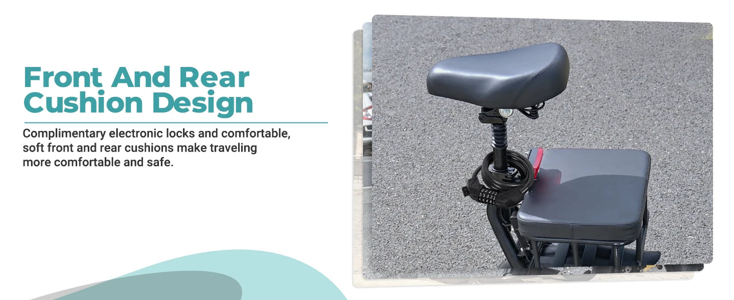 Ljustra 500W 14inch Electric Bicycle 10.4AH Battery 28Miles 22MPH Max Speed