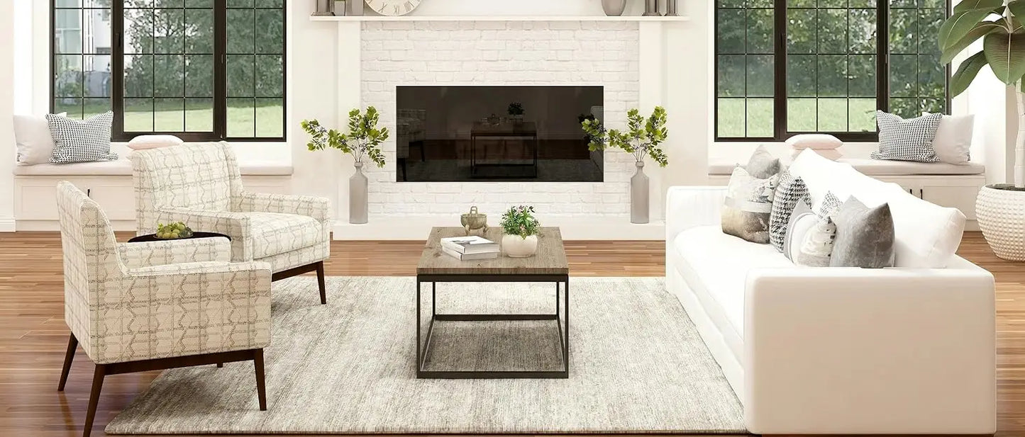 Ljustra 47 Inch Small Sofa Couch Comfy Chenille Love Seat for Living Room