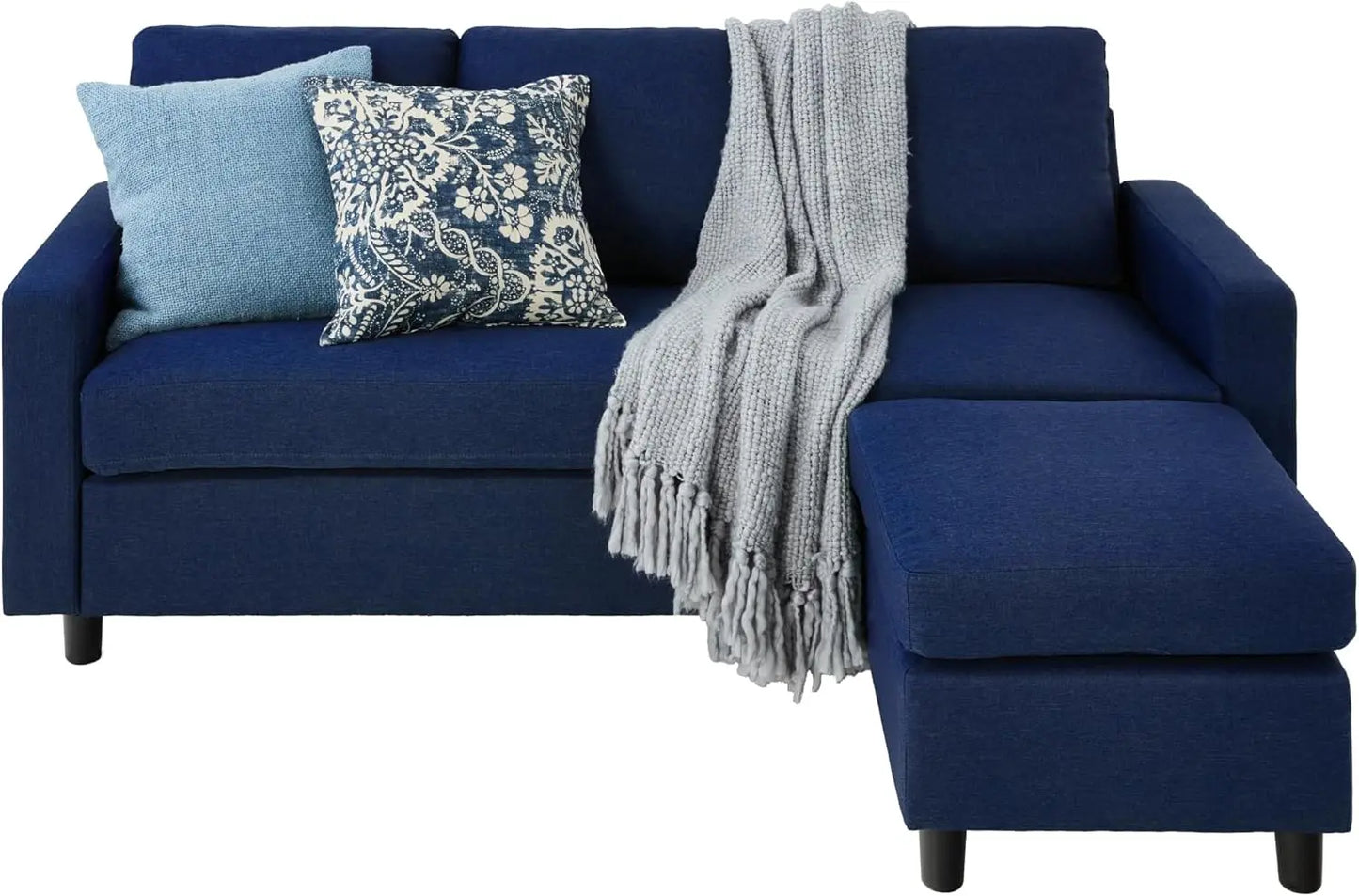 Ljustra Upholstered Sectional Sofa Compact L-Shape Chaise Lounge