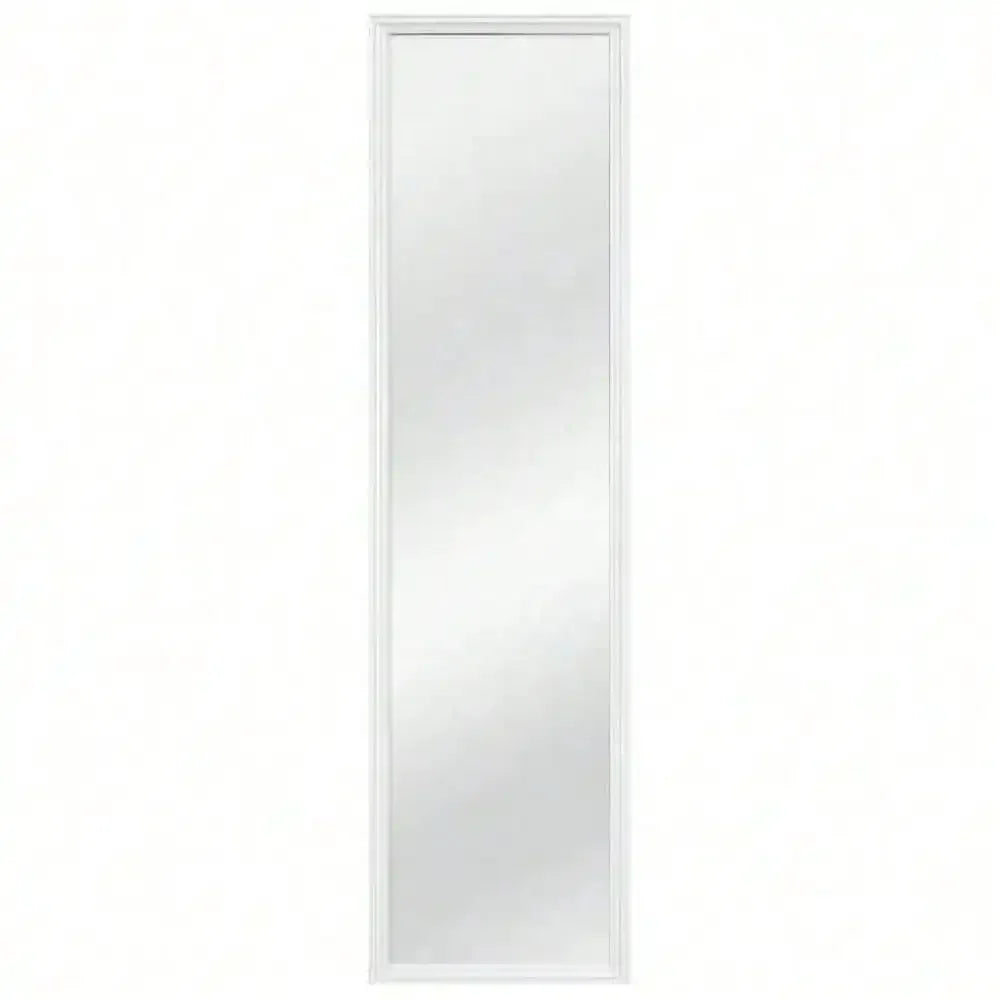 Stylish 13x49 Full Length Over Door Mirror Wall Mount White Frame