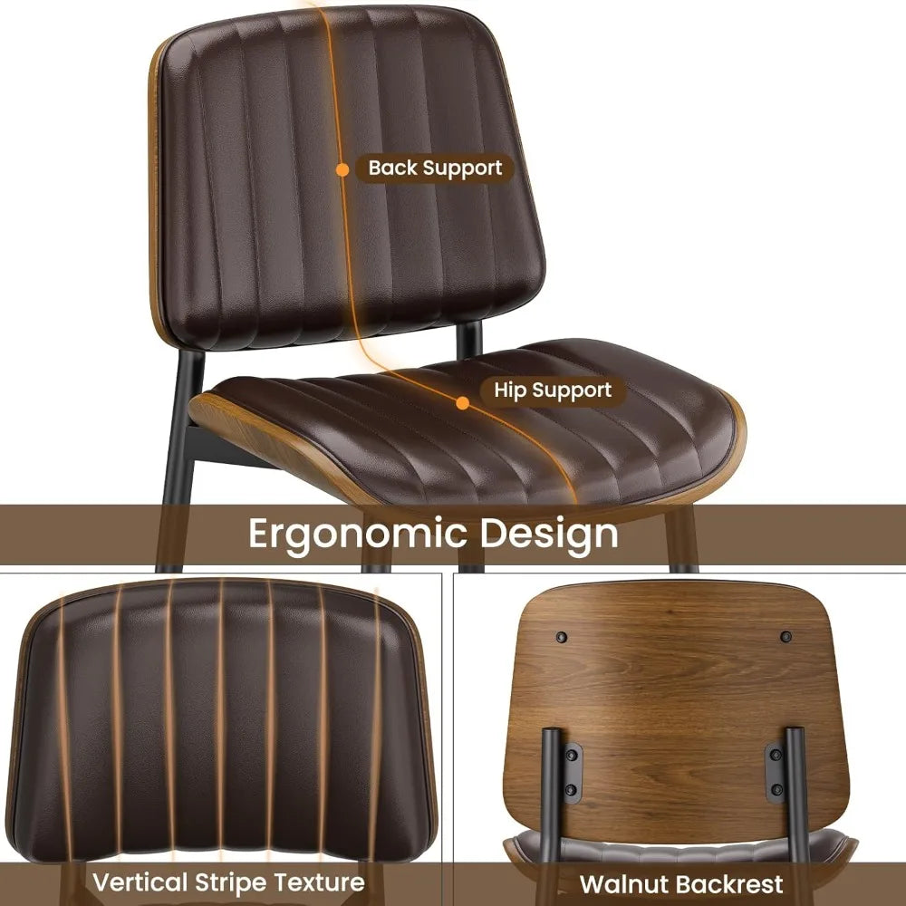 Dining Chairs Set of 4 Mid Century Modern Upholstered Kitchen Chairs