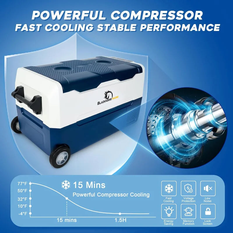 12 Volt Car Refrigerator 37 Quart Portable Freezer WIFI APP Control