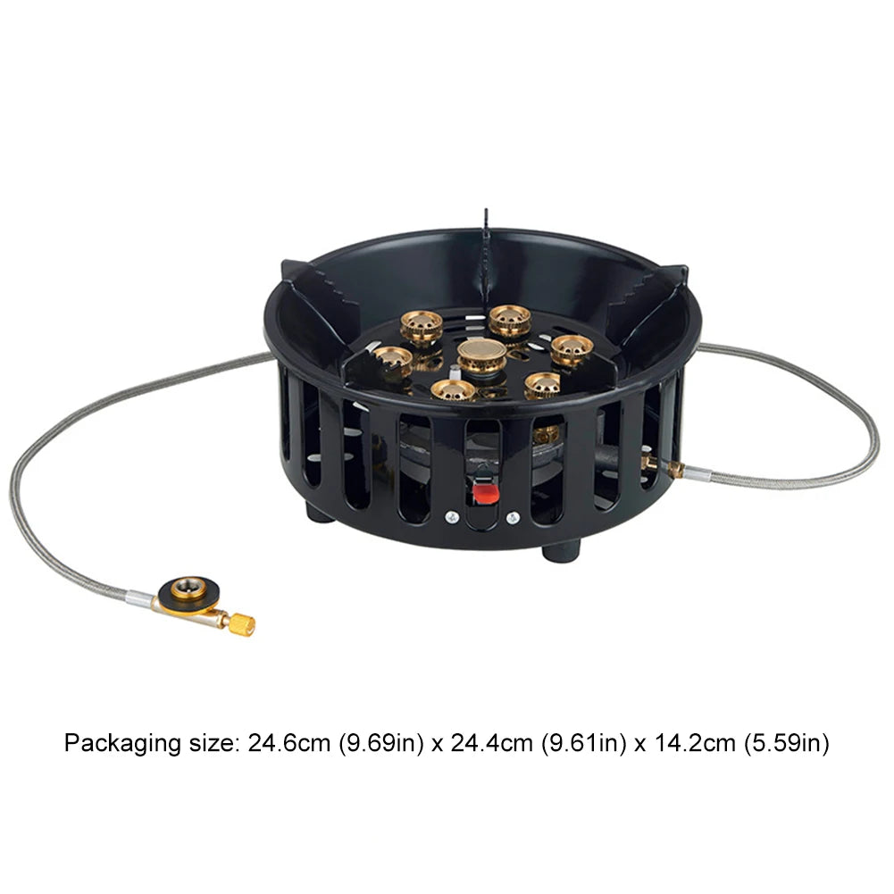 21000W Electronic Ignition Gas Stove Portable Camping Cooker Adapter