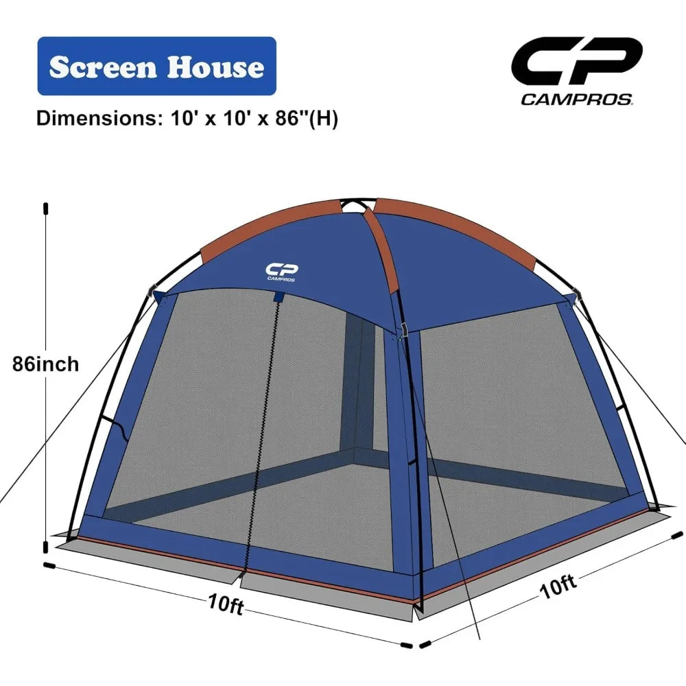 Ljustra 10x10 Ft Screen House Canopy Tent Outdoor Camping Shelter
