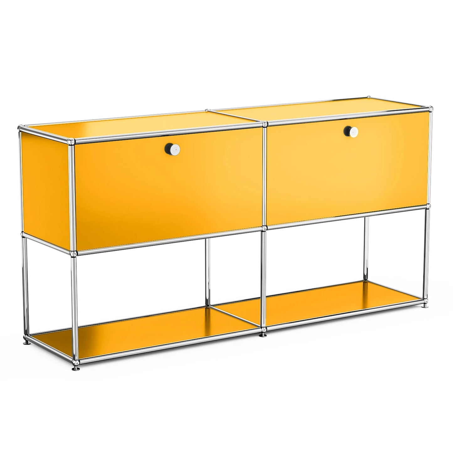 Modern TV Stand Storage Cabinet Metal Frame Living Room Office Furniture