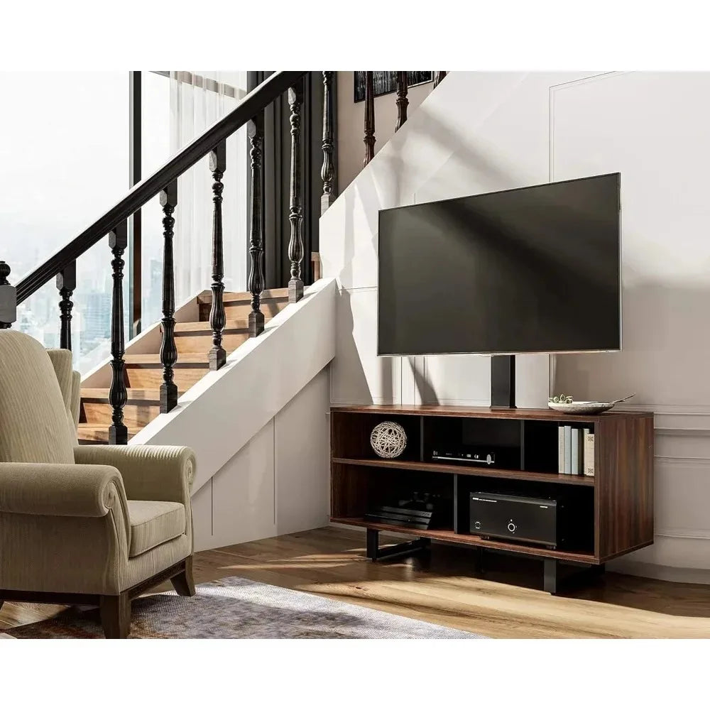 TV Stand with Mount for 32-70 inch TVs Swivel Floor Entertainment Center