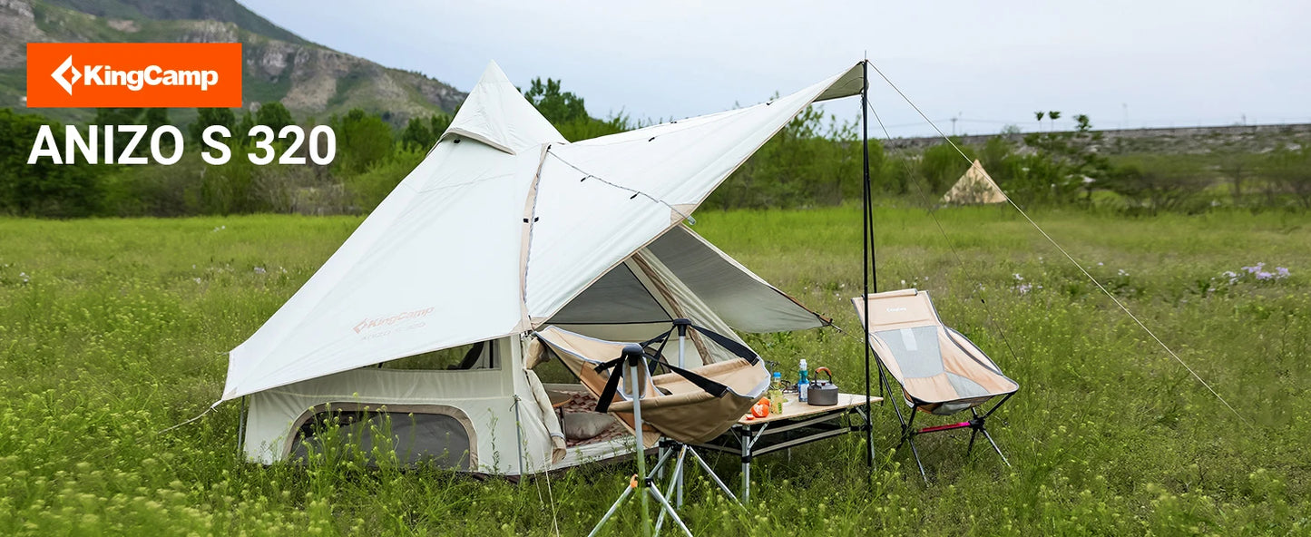 Ljustra Family Cabin Camping Tent for 3-4 People Outdoor Activities