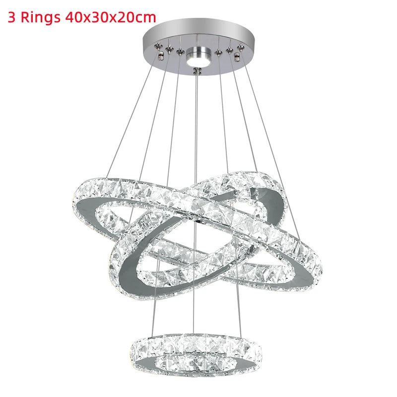 Ljustra Crystal Chandeliers Nordic Pendant Lamp Decorative Ceiling Light