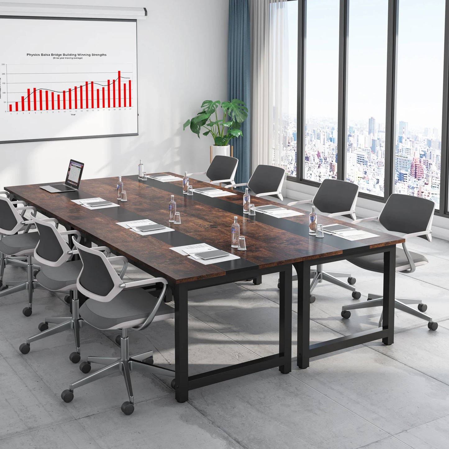 Ljustra Large Office Desk Modern Writing Table Workstation for Home Office